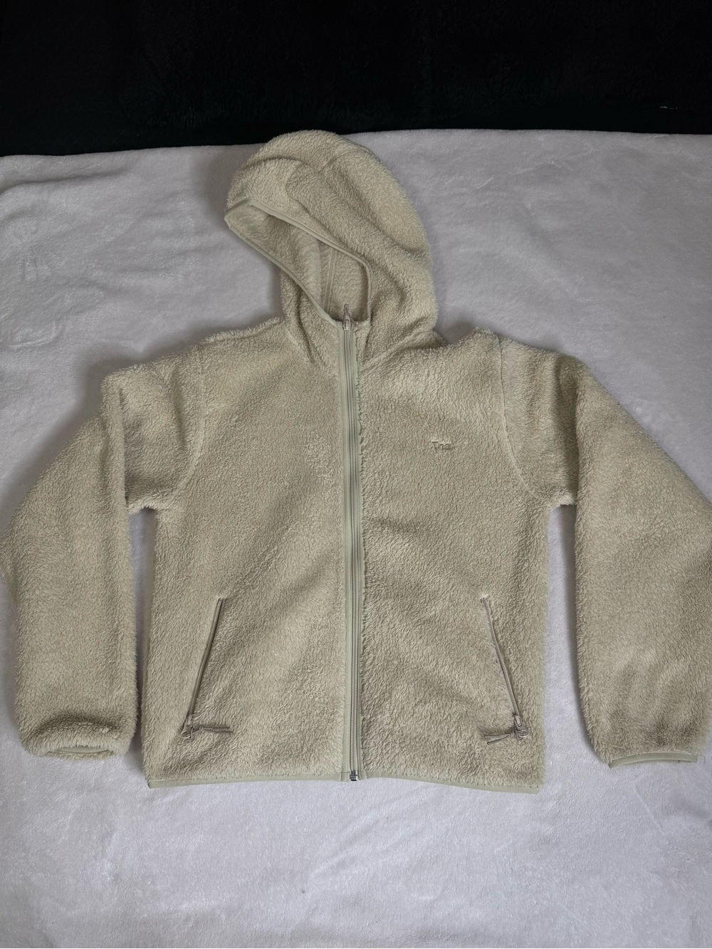 Aritzia TNA Faux Sherpa Zip Up